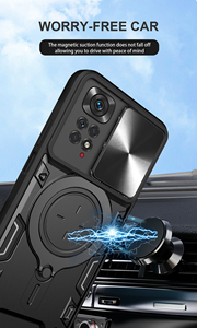 Custodia per la Privacy con cavalletto per Xiaomi Redmi Note 11 <span class=keywords><strong>11S</strong></span> custodia rigida per la protezione della fotocamera per Redmi Note 12 12S 10 4G Note10 Pro - Product Image 4