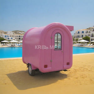 Carrito Congelador Móvil para Venta de Café y Helados para Bodas, Kiosco de 2 Ruedas, Remolque de Comida para Calle, Carro de Hot Dogs - Product Image 3