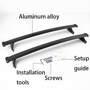 Barres transversales de toit de voiture JOESHIER en alliage d'aluminium, capacité de charge 100 kg+, rails de porte-bagages, installation facile pour Chevrolet Equinox 2018-2021 - Product Image 4