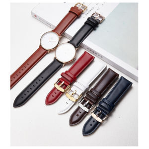 <span class=keywords><strong>Bracelet</strong></span> de montre en <span class=keywords><strong>cuir</strong></span> véritable ciré à l'huile, <span class=keywords><strong>cuir</strong></span> de vache pleine fleur, boucle à ardillon PVD, <span class=keywords><strong>bracelet</strong></span> de montre à dégagement rapide pour <span class=keywords><strong>DW</strong></span> - Product Image 3