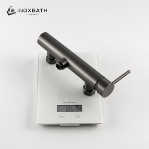 Mitigeur de douche mural en acier inoxydable SUS304 avec barre coulissante, valve en céramique, finition brossée, jet pluie pour hôtels et villas - Product Image 6