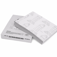 Papier abrasif en oxyde d'aluminium blanc imperméable Qinglong, grain moyen, anti-colmatage, pour le ponçage, le polissage et l'ébavurage du bois et du métal