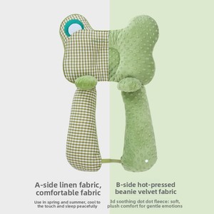 En gros : <span class=keywords><strong>Coussin</strong></span> de mise en forme <span class=keywords><strong>pour</strong></span> bébé en coton perlé à motif à carreaux, apaisant <span class=keywords><strong>pour</strong></span> nouveau-né, <span class=keywords><strong>pour</strong></span> la correction du sommeil et la prévention de la tête <span class=keywords><strong>plate</strong></span> - Product Image 5