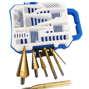 Kit de Brocas Escalonadas Multiusos de 7 Piezas con Recubrimiento de Titanio, Vástago Hexagonal, Ranura Recta, Broca Escariadora HSS para Acero Inoxidable - Product Image 2