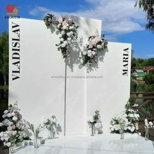 ป้ายต้อนรับเรียบฉากหลังกระดานไวท์บอร์ดสำหรับงานแต่งงานฉากหลังทำจากพีวีซีตกแต่งงานปาร์ตี้ - Product Image 1