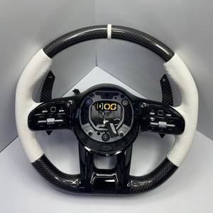 Volant de direction compatible avec le véhicule d'origine pour Mercedes Benz W204 W205 W213 W219 W222 A45 E63 X167 Gle Gls <span class=keywords><strong>Amg</strong></span> <span class=keywords><strong>Gt</strong></span> <span class=keywords><strong>C63</strong></span> E63 S63 G63 - Product Image 2