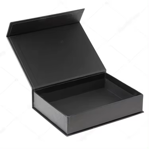 Matte <strong>Black</strong> Gift <strong>Box</strong> Custom Magnetic Book Shape Rigid <strong>Box</strong> With EVA Foam Insert - Product Image 2