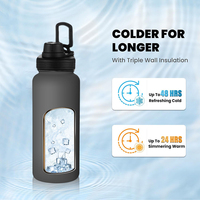 Logo personnalisé fiole à vide double paroi isolée en acier inoxydable bouteilles d'eau de sport EVERICH meilleur vendeur