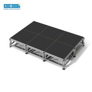 Escenario de aluminio portátil duradero con superficie antideslizante Diseño de montaje fácil ESI para pantallas de truss - Product Image 1