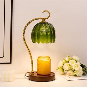Aromatherapy Wax <b>Lamp</b> Solid Wood French Retro Bedroom <b>Bedside</b> Flameless Scented Atmosphere <b>Table</b> - Product Image 2
