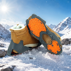 Tacchette Antiscivolo Invernali per Scarpe, Ramponi Durevoli, Catene da Neve per Escursionismo, Arrampicata, Sport all'Aperto e Rafting - Product Image 2