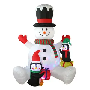 super september Festival Outdoor giant snowman penguin inflatable christmas decoration