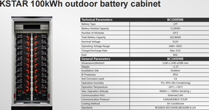 <span class=keywords><strong>KSTAR</strong></span> 50KW/100kWh Système ESS tout-en-un extérieur 50KW Onduleur solaire hybride + Batterie LFP 100KW Intégré EMS pour système solaire commercial - Product Image 6
