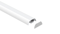 Profilé d'extrusion en aluminium anodisé série 6000 pour bande LED encastrée avec couvercle en PMMA