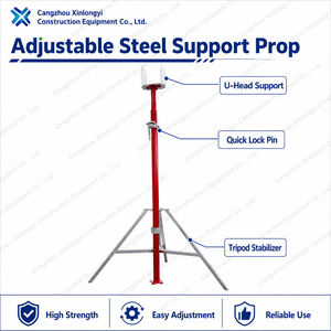 Puntelli Regolabili Moderni in Acciaio Zincato per Edilizia, Supporti per Casseforme, Puntelli per Impalcature, Capacità di Carico 2t - Product Image 4