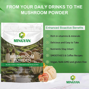 OEM/ODM Suplemento Herbal 10 en 1 de Polvo de Hongos Reishi y Chaga, Refuerzo Inmunológico, Salud Intestinal, Digestiva y Cerebral, Aumento de Energía - Product Image 2