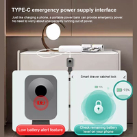 Serrure intelligente électrique sans clé pour armoire, tiroir, casier, chaussures, avec contrôle à distance, déverrouillage par application Ble, empreinte digitale, spa, téléphone portable