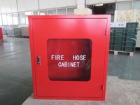 Boîte de rangement pour tuyau d'incendie en acier rouge certifiée ISO, à montage mural, avec tuyaux de 19 mm/25 mm/33 mm/65 mm