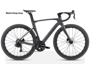 Bicicleta de Carretera de 24 Velocidades con Horquilla de Fibra de Carbono 105/R7170 para Frenos de Disco Hidráulicos CYCLONE-3rd R7170-24S, Di2 Big, Llanta de Carbono y Wave 24 Velocidades - Product Image 6