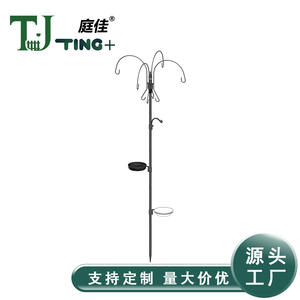 ที่ให้อาหารนกโลหะ TJ-014 แบบเสียบพื้น 1.9 เมตร ดีไซน์เกลียวพร้อมตะขอสี่อัน ที่ให้อาหารนกกลางแจ้งแบบทนทานสำหรับสวนและลานบ้าน - Product Image 2