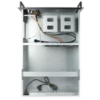 Kedatangan Baru 4U 12 PCIE Industrial Server Chassis Plastik ATX dengan Layar Micro Class untuk Penggunaan Rumahan Stok Tersedia dengan Kipas