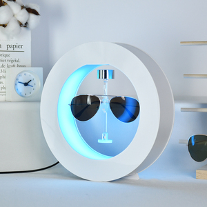 Ánh sáng màu từ tính nổi Acrylic kính hiển thị đứng bay lên xoay Kính mát kính hiển thị giá quảng cáo - Product Image 4