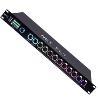 Amplificateur de signal DMX512 intelligent professionnel 4 entrées 10 sorties, amplificateur DMX RDM, répartiteur DMX 8 voies pour éclairage de scène