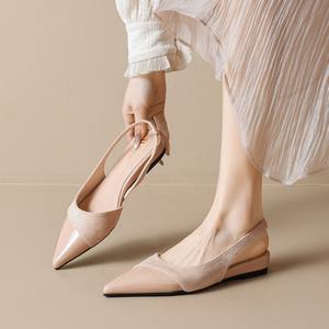 <span class=keywords><strong>Zapatos</strong></span> Planos de Vestir para Mujer, con Punta en Pico, Cómodos, de Deslizar, para Oficina o Uso Casual, 2026 - Product Image 1