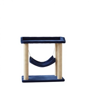 High-quality Amistar Royal Blue <b>Cat</b> Retreat with hammock <b>cat</b> scratcher for <b>cats</b> of all sizes. - Product Image 6