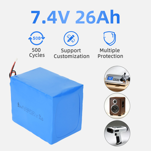 맞춤형 용량 DIY 배터리 팩 18650 7.4V 리튬 배터리 팩 사자 배터리 26Ah 리튬 배터리 - Product Image 2