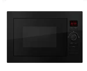 Kaca Hitam Dilengkapi Oven Microwave dengan Panggangan 25L Mencairkan dengan Waktu Memasak Menu Oven Microwave dengan Panggangan