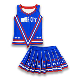 Traje de actuación de porristas de alta calidad personalizado, uniforme de animadora de calentamiento sublimado, ropa de práctica de técnica impresa - Product Image 2