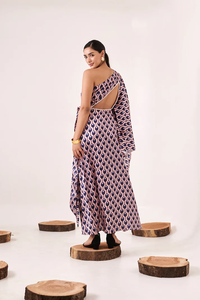 Vestido Estampado de Un Hombro con Corte Asimétrico, Elegante, Casual, para Fiesta de Verano, Vestido de Moda para Mujer, Atuendo Moderno y Elegante - Product Image 5