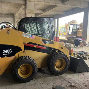 Caterpillar Skid Steer Loader CAT 246C mini cargadoras cargadora de ruedas Especificaciones delanteras con agarre cat246 equipos de máquinas a la venta - Product Image 1