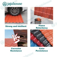 Tuiles de toit en résine synthétique modernes de Foshan, forme bambou, longue portée, bleues, imperméables, pour maison, villa, hôtel, entrepôt