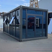 Maisons modulaires à bas prix, maisons mobiles préfabriquées de 20 pieds, maisons conteneurs en verre pour la Malaisie