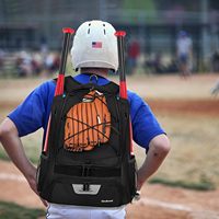 Tas Ransel Olahraga Kasual Ramah Lingkungan Ukuran Besar dengan Tempat Bola USB & Kompartemen Sepatu untuk Bola Basket, Sepak Bola, Bola Voli, Gym, dan Bisbol
