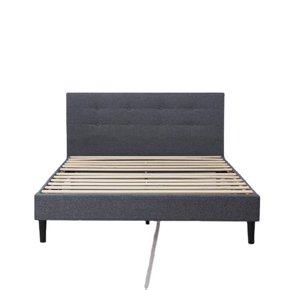 Индивидуальный деревянный каркас кровати, простой двойной металлический каркас кровати, используемый для спальни, кровати для хранения