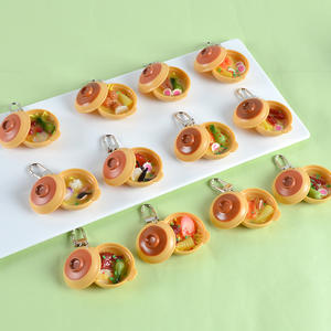 พวงกุญแจหม้อดินเผาจำลองสไตล์จีน จี้หม้อดินเผาขนาดเล็ก ของเล่นจำลองอาหาร ของตกแต่งหม้อดินเผา - Product Image 1