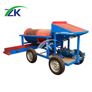 ZK Gold Extraction System 5-10 T/H Trommel ouro portátil para venda - Product Image 1