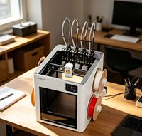 Imprimante 3D FDM Snapmaker U1 à quatre extrudeurs, haute vitesse 500 mm/s, grande taille d'impression 270 mm, multi-couleurs automatiques, connectivité USB
