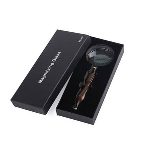 Classic Retro Handheld Magnifier 90 Mm Lens Ebony Handle Reading Books Jewelry Appraisal - Product Image 5