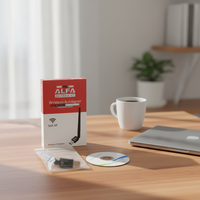 Adaptateur WiFi externe ALFA de haute qualité USB 2.0 2.4 GHz 150 Mbps CE LAN, carte réseau, pilote WiFi Realtek, pour utilisation sur serveur