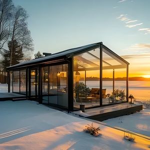 Invernadero Moderno para <span class=keywords><strong>Terraza</strong></span>, Resistente a la Corrosión e Impermeable, con Vidrio Templado para Jardín, Patio Trasero y <span class=keywords><strong>Terraza</strong></span> Exterior - Product Image 2