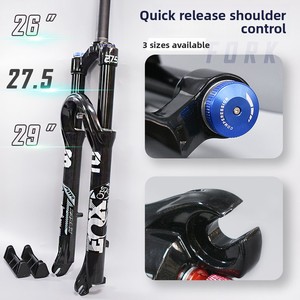 Horquilla Delantera para Bicicleta de Montaña KRSEC de 26/27.5/29 Pulgadas, Aleación de Aluminio, Amortiguación EOX, Negra, Tipo de Dirección Recta, Presión de Aire - Product Image 4