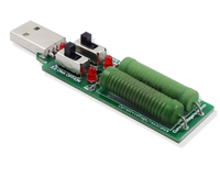 Carga electrónica USB con resistencia y interruptor ajustable, 3 corrientes 5V1A/2A/3A, probador de resistencia de descarga de voltaje y capacidad de batería