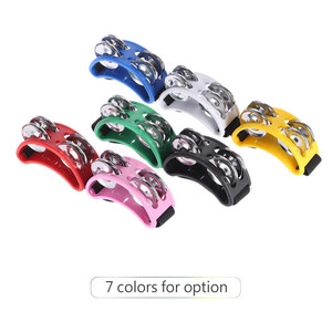 Mini tambour à Percussion, jouet pour enfants, personnalisé, avec 2 ensembles de cloches en métal plaqué nickel - Product Image 3