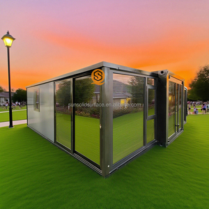 40ft 30ft 20ft mở rộng container nhà tiền chế Modular di chuyển container cà phê kiosk cửa hàng với mái vòm thiế<span class=keywords><strong>t</strong></span> kế - Product Image 1