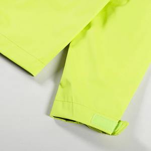 Giacca a Vento con Cappuccio Verde Fosforoso, Giacca Outdoor Impermeabile e Antivento - Product Image 4