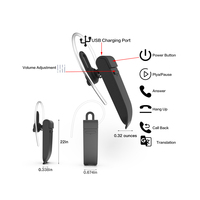 Écouteurs sans fil Bluetooth avec traduction vocale, prennent en charge plus de 50 langues